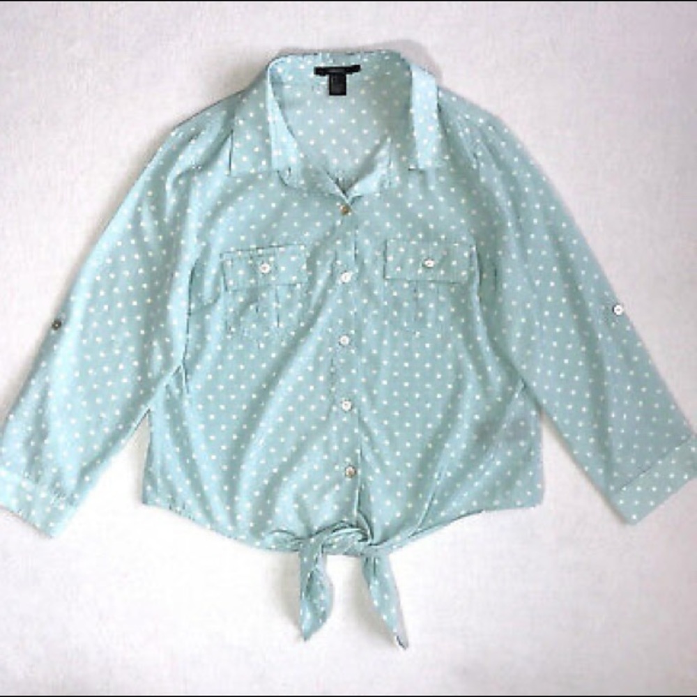 Button-Up Tie Top